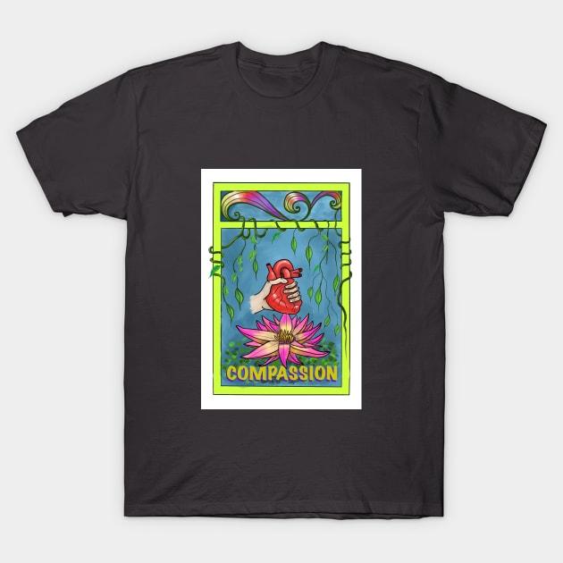 Compassion Heart T-Shirt by pvjaffe